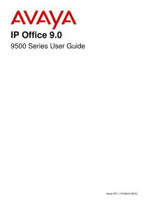 AVAYA 95xx Phone User Guide - Avaya IP Phones for offices