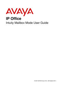 AVAYA Voicemail User Guide - Avaya IP Phones for offices